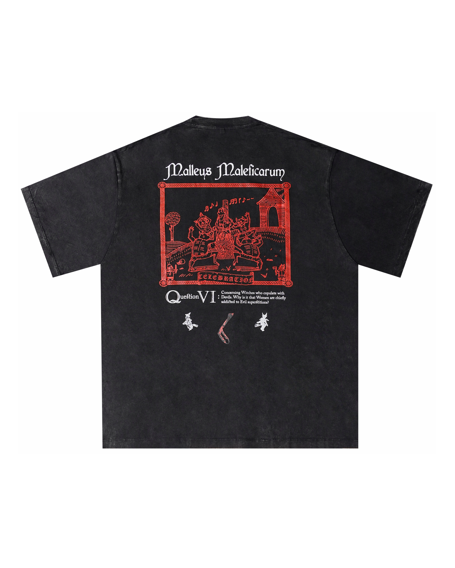 Malleus Maleficarum Black Sand-Washed Tee